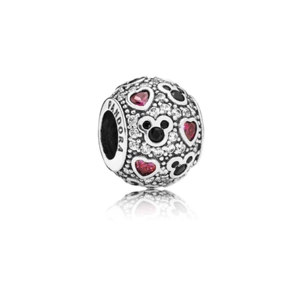 pandora disney jewelry collection silver cz minnie & mickey infinity charm pandora disney jewelry collection silver cz minnie & mickey infinity charm
